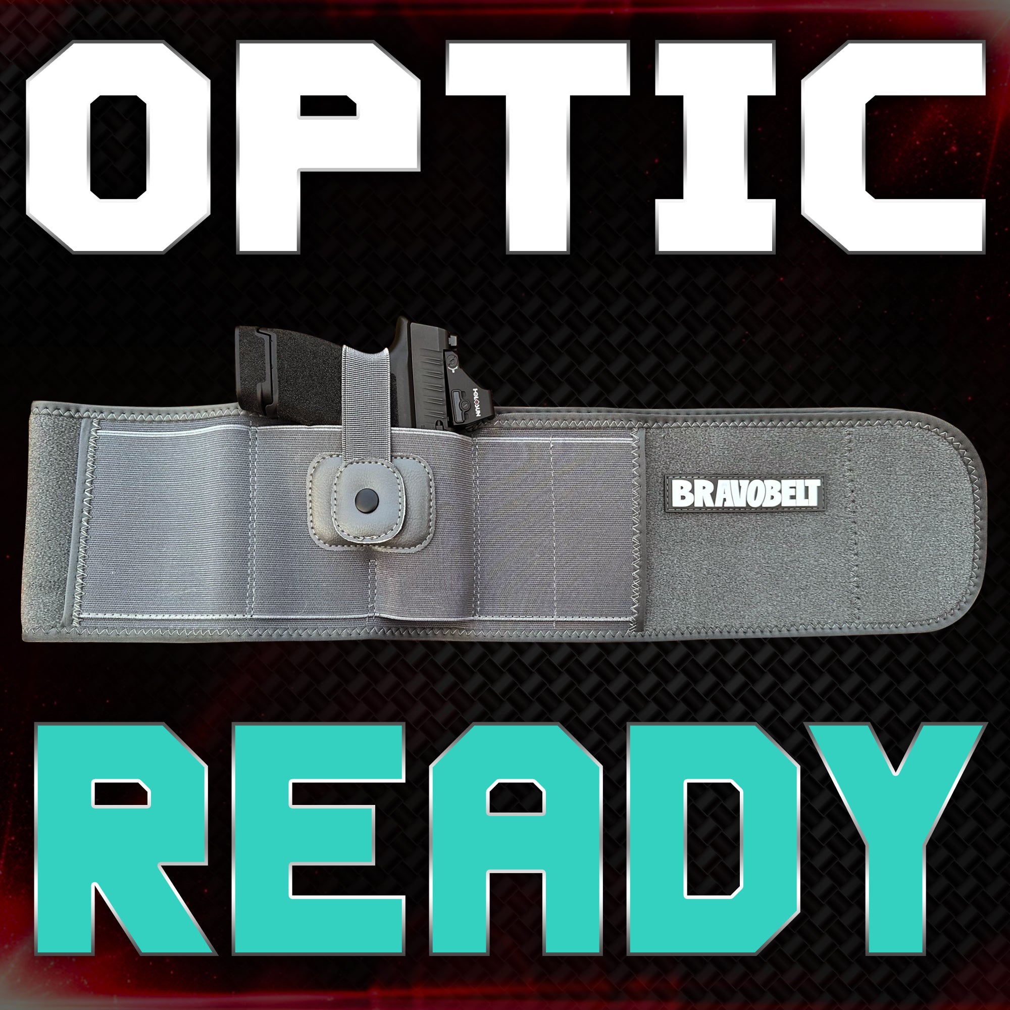 BravoBelt Belly Band Holster for Concealed Carry - Unisex - Grey Ghost