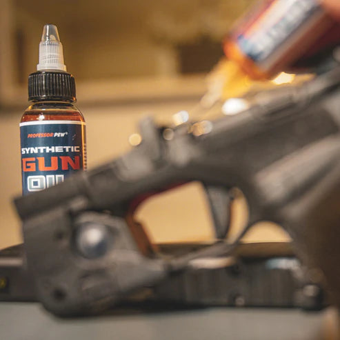 Professor Pew Gun Oil Combo Kit - 2 oz Bottle & .5 oz Needle Oiler of Gun Lube