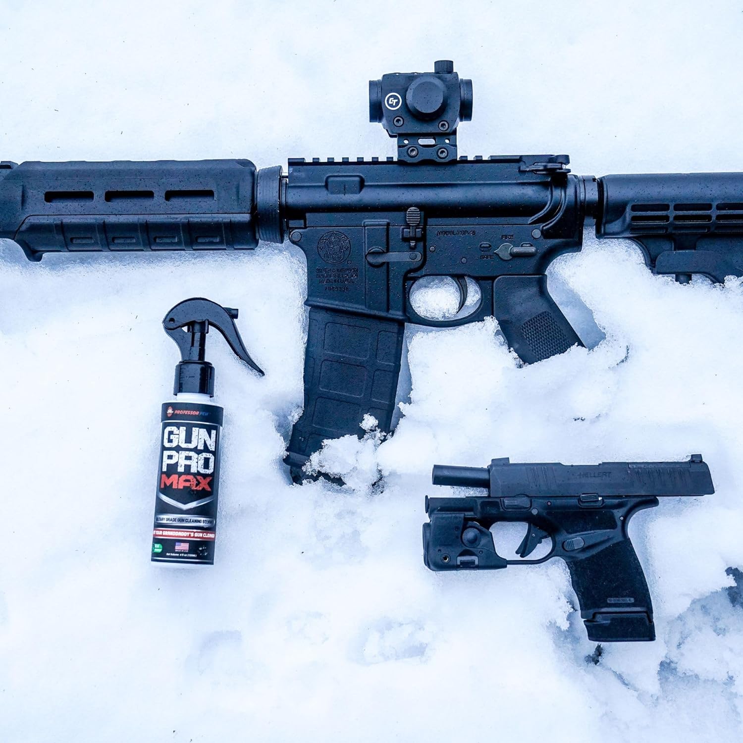 Professor Pew Gun Pro Max Solvent - Advanced Carbon Removal - Military Grade Bore Cleaner for Firearms, Knives & Tools | 4 oz