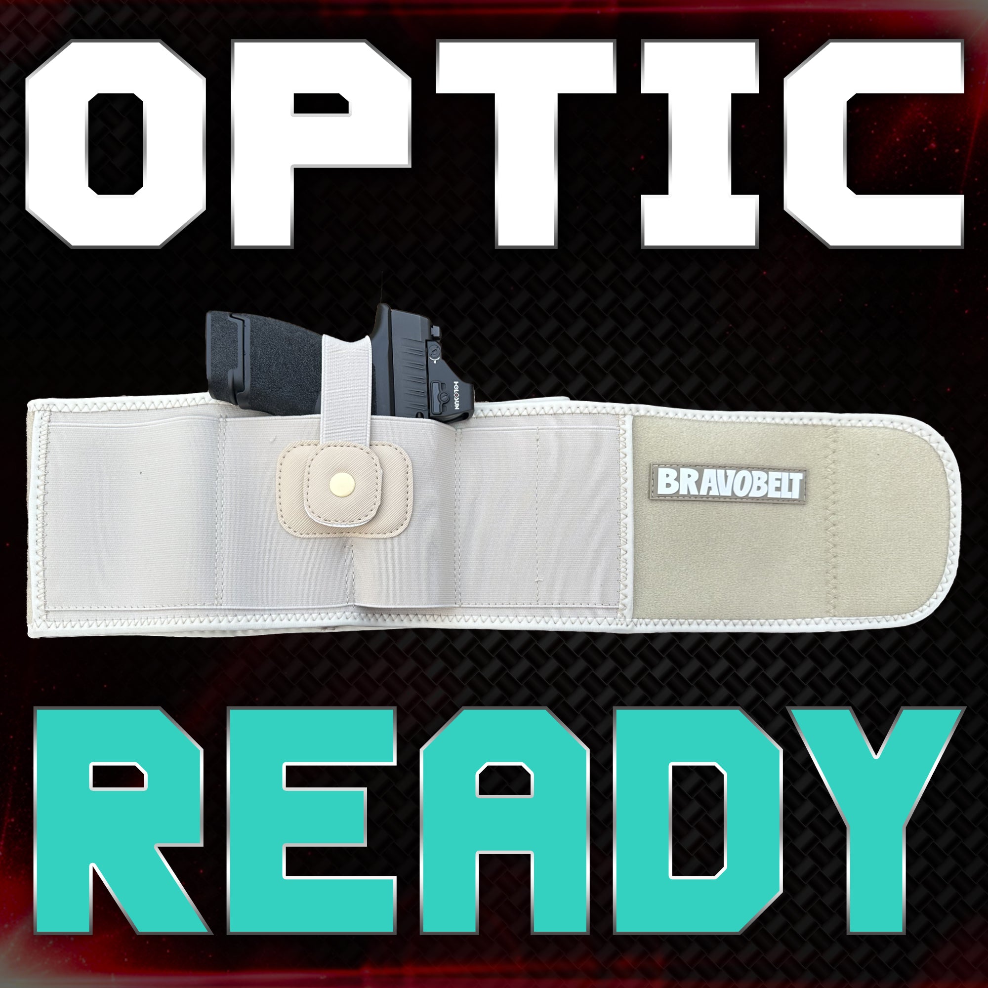 BravoBelt Belly Band Holster for Concealed Carry - Unisex - Tactical Nude