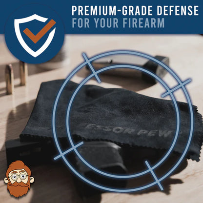 Professor Pew Gun Cleaning Cloth - Gun Rag - 3 Pack - 12"x12"