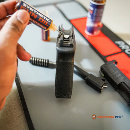 Professor Pew Gun Oil Combo Kit - 2 oz Bottle & .5 oz Needle Oiler of Gun Lube