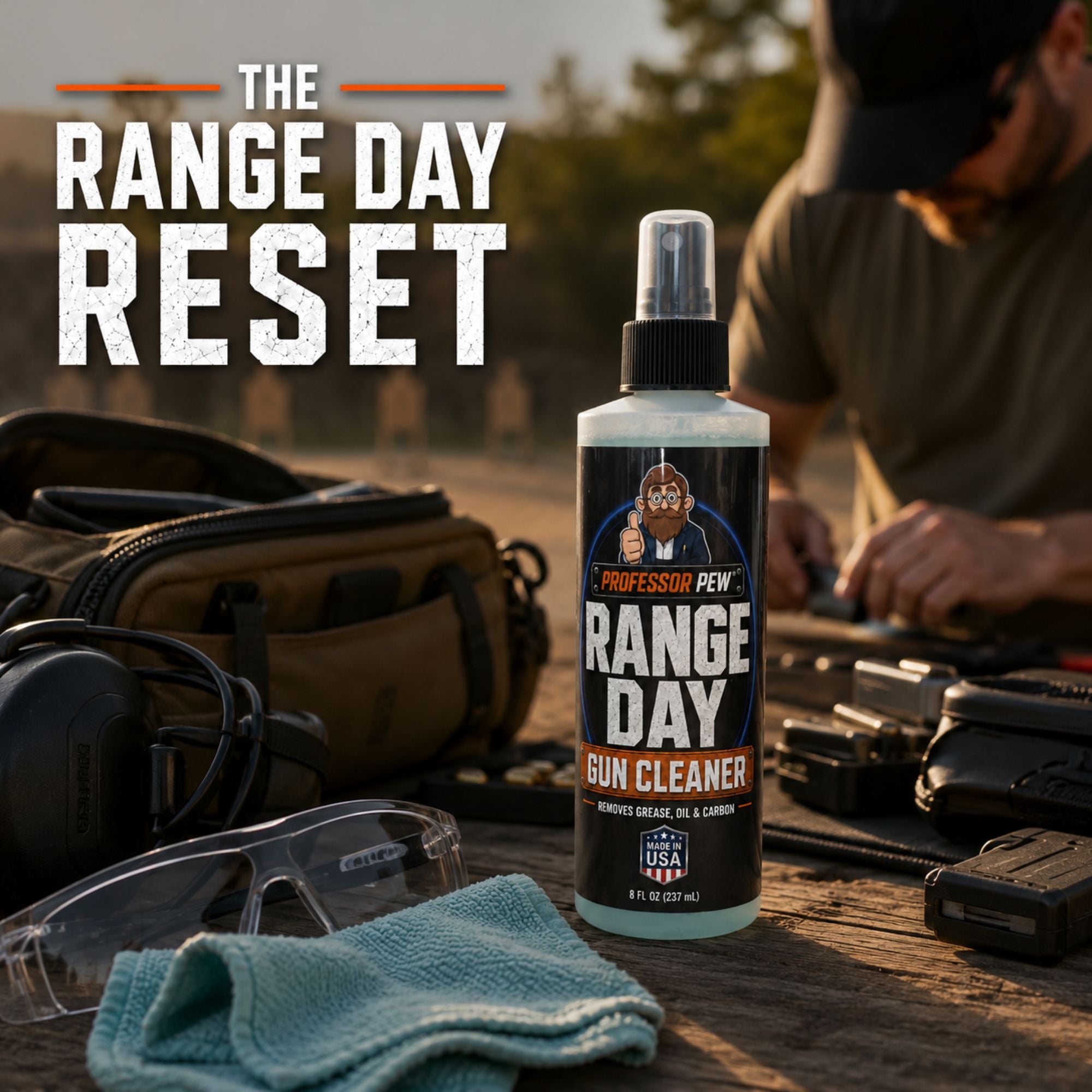 Professor Pew Range Day Gun Cleaner