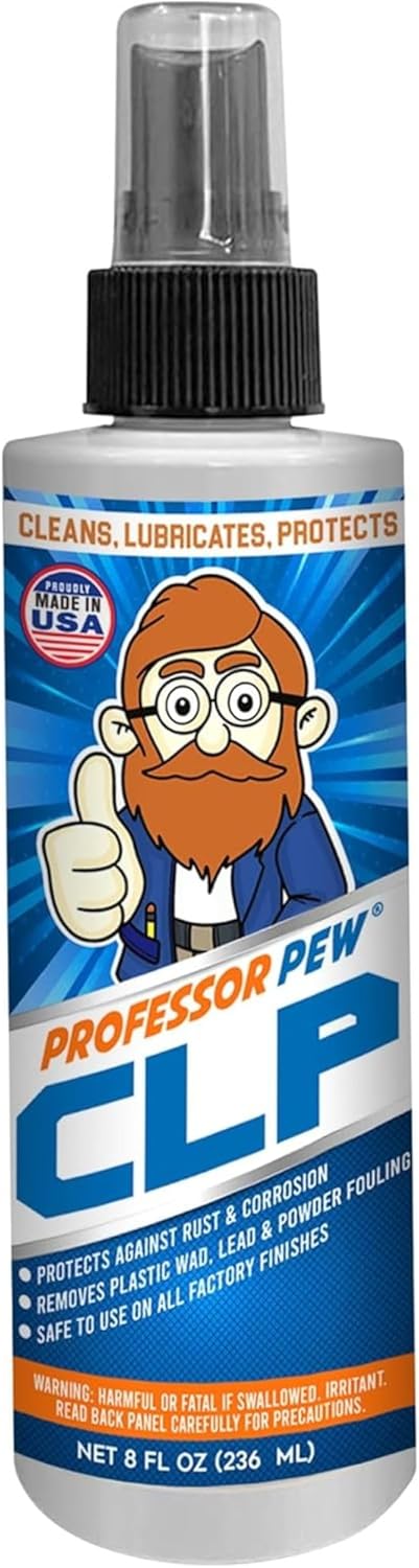 Professor Pew Gun Rust Remover – Clean, Lube, and Protect against Build-Up | Military Grade CLP Degreaser Oil for all Firearms