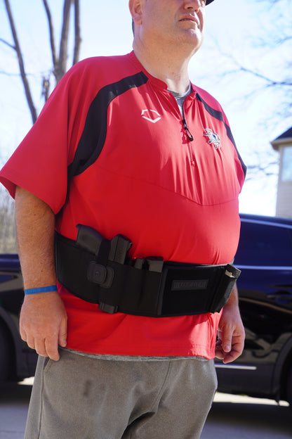BravoBelt Big Papa Edition - Belly Band Holster for Big Guys -  Fits 55" to 65" Belly
