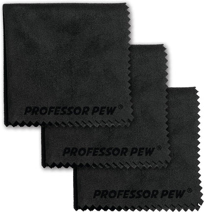 Professor Pew Gun Cleaning Cloth - Gun Rag - 3 Pack - 12"x12"