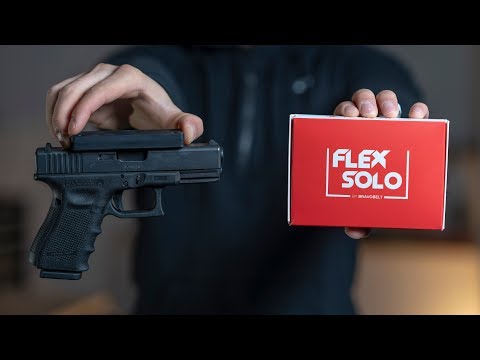 FlexSolo Gun Magnet Mount - Holds Up to 43 Pounds - Perfect for Cars, Gun Safes, Offices