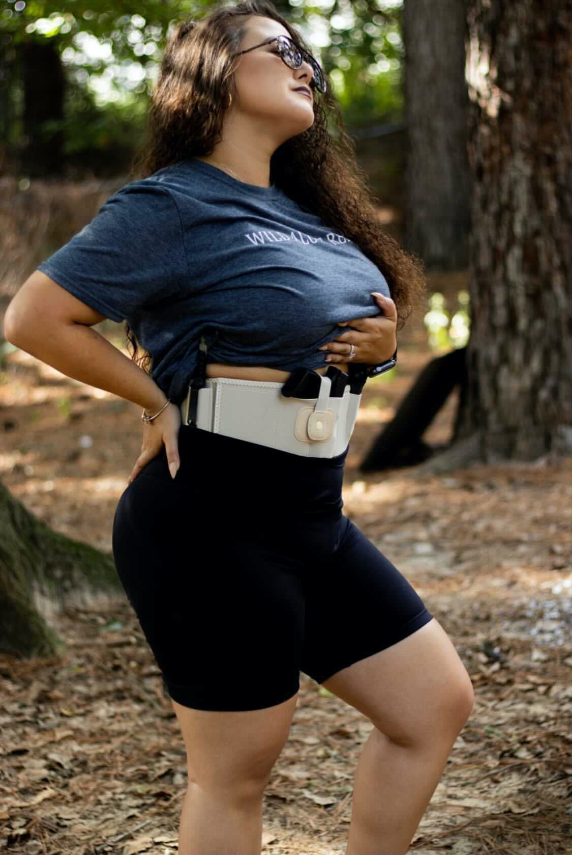 Tactical Belly Band Holster Concealed Hand Gun Carry Pistol Waist Right  Belt