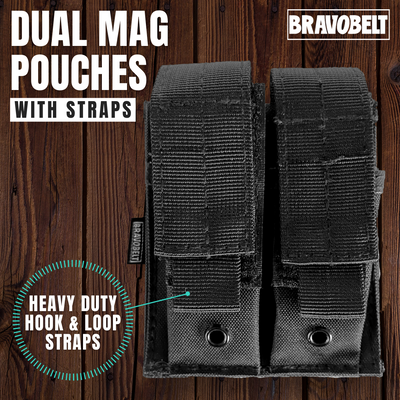 Dual Mag pouches with straps
