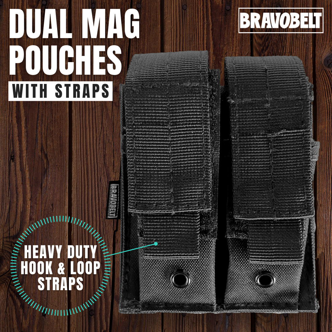 Dual Mag pouches with straps