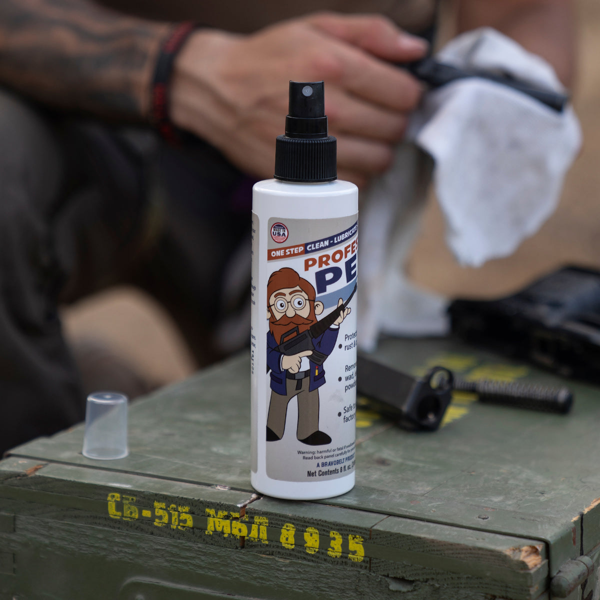 Professor Pew Gun Rust Remover – Clean, Lube, and Protect against Build-Up | Military Grade CLP Degreaser Oil for all Firearms