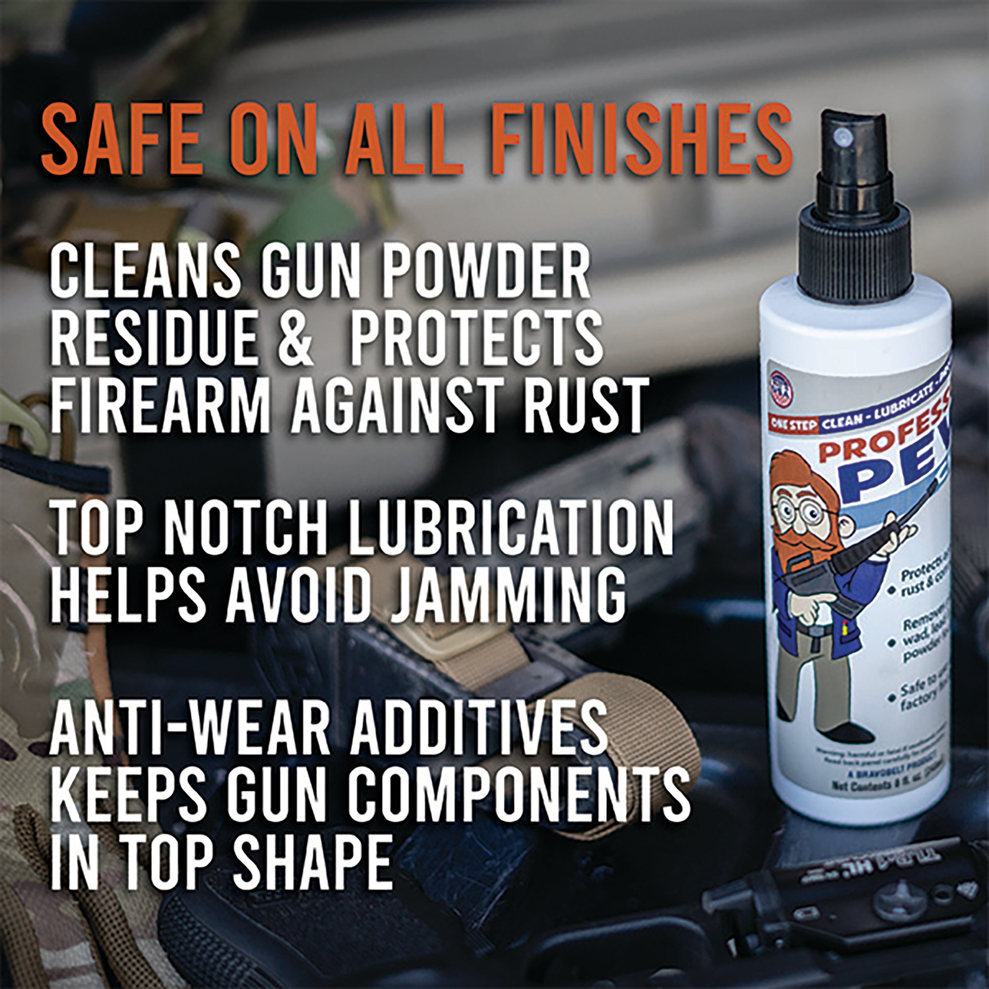 Professor Pew Gun Rust Remover – Clean, Lube, and Protect against Build-Up
